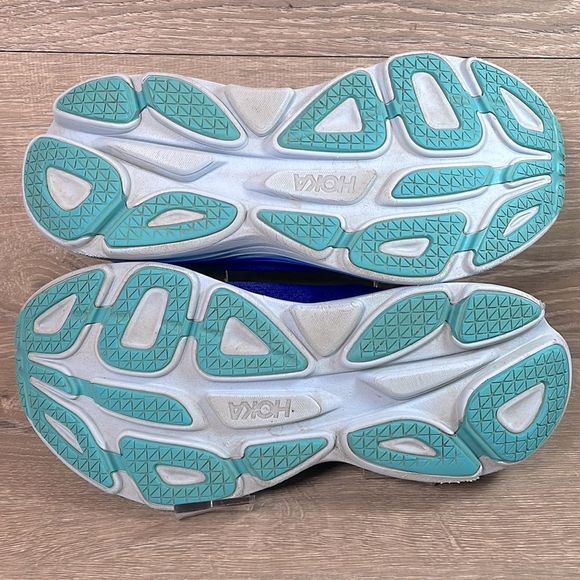 Hoka One One Bondi 8 Mens Size 11.5D Bellwether Blue Bluing Running Sneakers - Picture 8 of 13